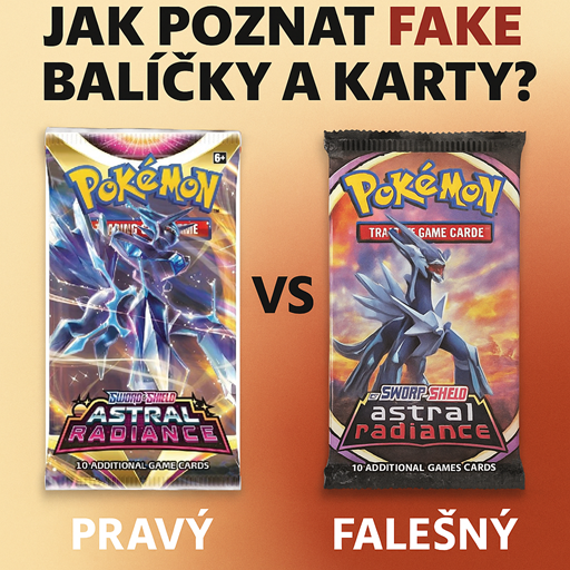 Dokumentierter Vergleich eines echten und eines gefälschten Pokémon Booster Packs